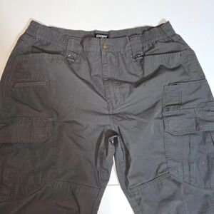 CQR Tactical Cargo Pants Mens 38x34 Grey Ripstop Utility Outdoor Workwear Grey